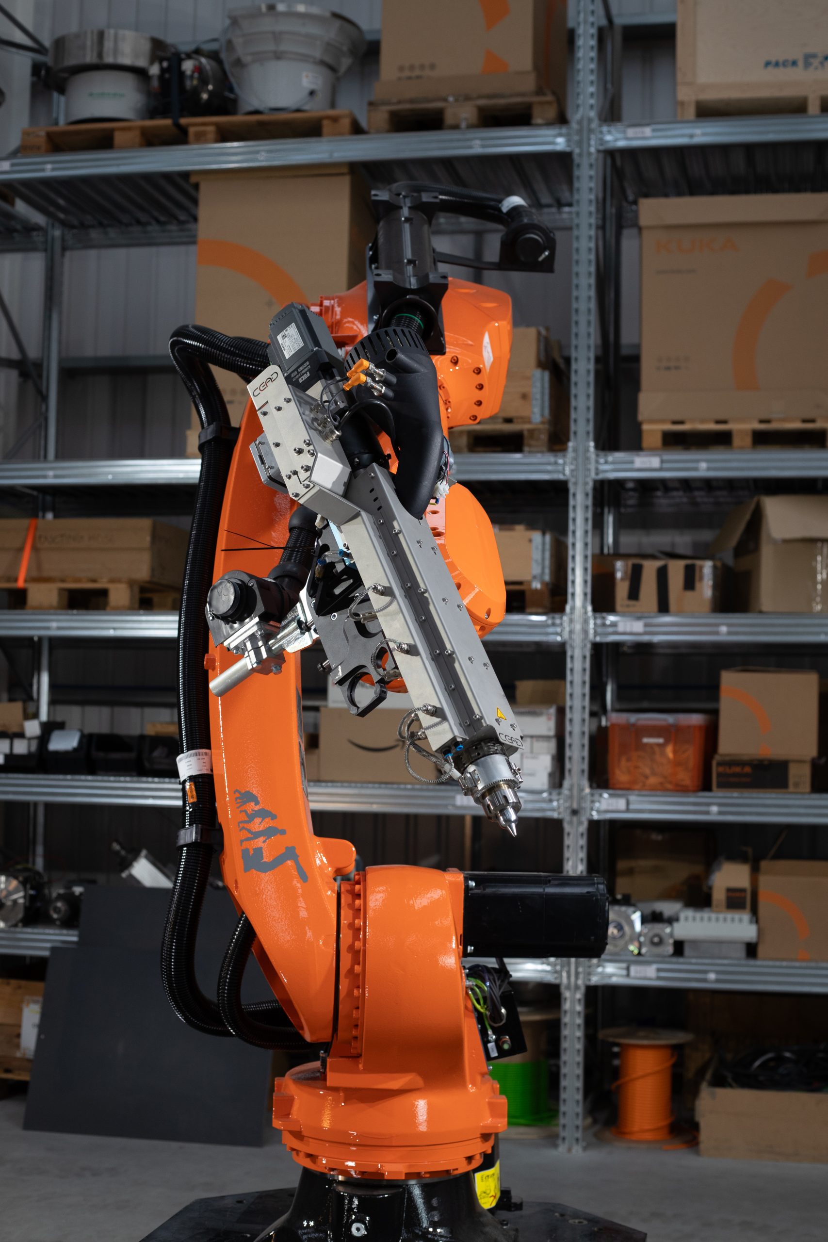 Plastic polymer 3D printing system from CNC Robotics and CEAD
