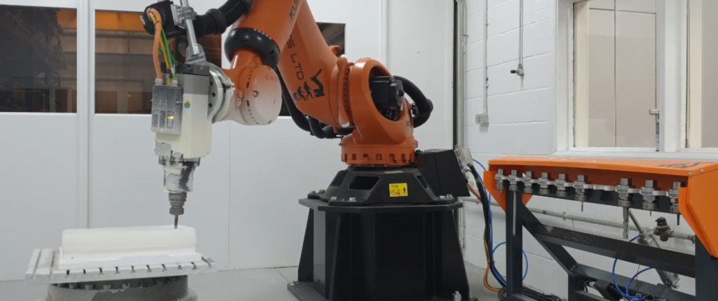 Robotic carving system installed at Rojac Urethane